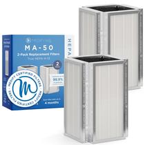 Filtro de reposição Medify Air MA-50 para fumaça, poeira e odores, pacote com 2 Filtro de reposição Medify Air MA-50 para fumaça, poeira e odores, pacote com 2