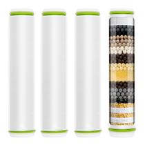 Filtro de reposição para chuveiro Linsuely, kit com 4 unidades, remove cloro