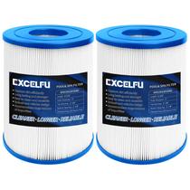 Filtro de spa EXCELFU PRB25SF, pacote com 2 unidades, 17 cm x 13 cm