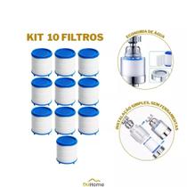 Filtro De Torneira Para Adaptador Universal Com 10unidades Filtragem Multicamadas Aço Inox Adaptador Universal Duhome