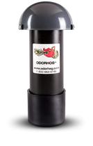 Filtro de tubo Vent Stack OdorHog Black ABS com tampa de cogumelo