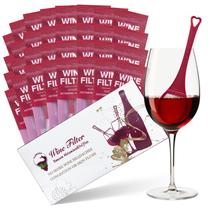 Filtro de Vinho Clerona Removedor de Sulfitos e Histamina Pacote com 32 Filtro de Vinho Clerona Removedor de Sulfitos e Histamina Pacote com 32