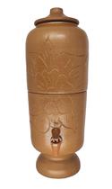 filtro decorado purificador de agua artesanal rustico flor - Meu Filtro de Barro