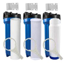 Filtro Deionizador 3 Fases Aquário + 2 Refis + 2 Nilpples Branco Filtro Deionizador 3 Fases Aquário + 2 Refis + 2 Nilpples Branco