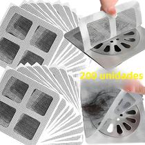 Filtro Descartável De Malha Para Ralo De Chuveiro, Coletor De Cabelos Para Pia De Chão, Para