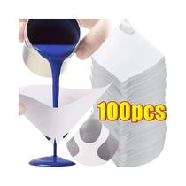 Filtro Descartável De Nylon Para Pintura Automotiva, Funil Cônico De Papel Com Malha Para