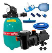 Filtro Dfr 12 Dancor Com Bomba 1/3 Weg Bivolt Com Kit Limpeza