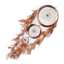 Filtro Dos Sonhos Apanhador Penas Hippie Reggae 60cm Maior GRANDE COM PENAS COLORIDOS