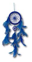 Filtro Dos Sonhos Azul Grande 45 Cm Artesanal Maravilhoso - Aliados da Arte