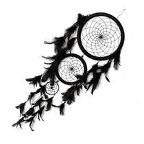 Filtro dos sonhos Cinza de penas aro grande decorativo decoração de casa Amuleto aros 60cm - KC STORE