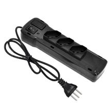 Filtro Extensão Régua 3 Tomadas Cabo 3 Metros FLK03DABS3M KITEC Filtro Extensão Régua 3 Tomadas Cabo 3 Metros FLK03DABS3M KITEC