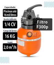 Filtro F300P para piscinas até 16 mil Litros Nautilus