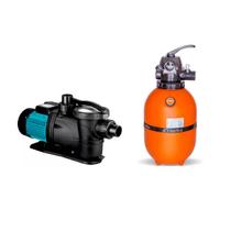 Filtro F350 Nautilus e Bomba Lepono XKP 405 1/3 Conjunto Para Piscina
