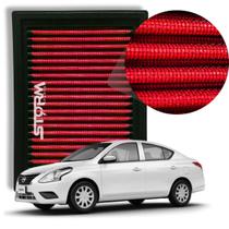 Filtro fr Ar Esportivo Nissan Versa 1.0 12v Flex ano 2015 A 2021 Lavável Reutilizável inbox Conforto Ano Motor Sedan