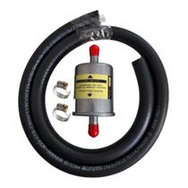 Filtro GNVWEB + Mangueira + abraçadeiras para Kit 5ª Geração 12mm GNV