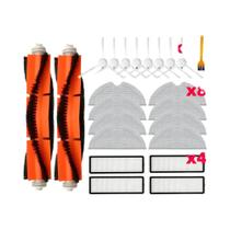 Filtro HEPA, Escova Principal, Escova Lateral E Pano De Limpeza Para Aspirador Robô Xiaomi Mijia 1C