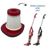 Filtro Hepa Vermelho Aspirador Mondial Ap-30 e AP-31 Vertical