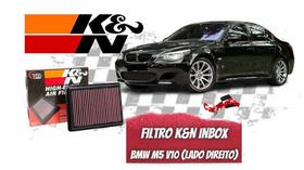 Filtro k&n inbox - bmw m5 5.0 v10 m6 5.0 v10 lado direito - ref. 33-2350