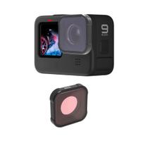 Filtro Lente de Mergulho Vermelho para GoPro 9, 10, 11 e 12 Black - Shoot