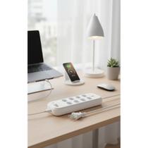 Filtro Linha 10 Tomadas + 5 USB Bivolt 2M Branco