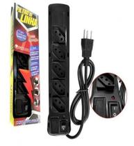 Filtro linha 5 tomadas bivolt plástico Com fusível - Fio Lux - Fiolux Filtro linha 5 tomadas bivolt plástico Com fusível - Fio Lux - Fiolux