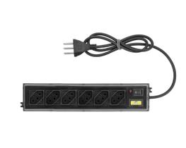 Filtro Linha Elite 06 Tomadas Preto Filtro Linha Elite 06 Tomadas Preto