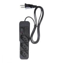 Filtro Linha Fiolux 3 Tomada Bivolt Preto