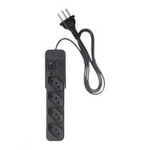 Filtro Linha Fiolux 4 Tomada Bivolt Preto