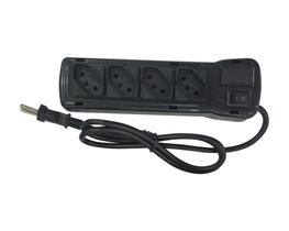 Filtro Linha Fiolux 4 Tomadas Bivolt Preto Blister Filtro Linha Fiolux 4 Tomadas Bivolt Preto Blister