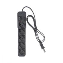 Filtro Linha Fiolux 5 Tomada Bivolt Preto