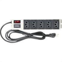 Filtro Linha Multicraft Metal 5 Tomada Bivolt