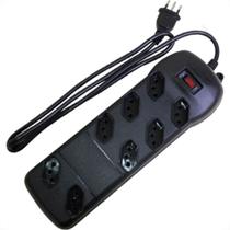 Filtro Linha Qualitronix 8 Tomada Bivolt Preto