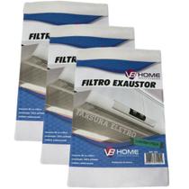 Filtro Manta 3 Peças para Exaustores Coifas Universal Super Filtrante
