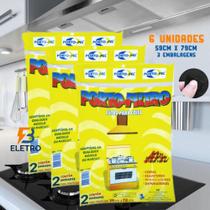 Filtro Manta 6 Unidades para Coifa Depurador Exaustor Colormaq Sugar 4 a 6 Bocas - Porto-Pel