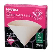 Filtro Natural Hario 01 para Coador de Café V60 01 - 40un