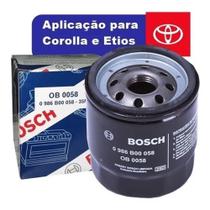 Filtro Óleo 1 457 429 249 Etios Sedan Ngk1 Nuk1 Bosch