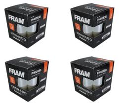 Filtro Óleo Fram Ph6065B Cromado Ph6022 - 4 Peças