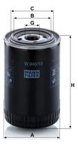 Filtro Óleo Mann-filter W940/10 1 Kit Linha Pesada