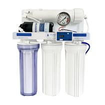 Filtro Osmose Reversa 150gpd TDS Inline Bomba Manômetro para Produção de Água Zerada sem Minerais