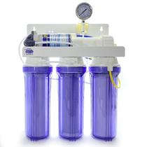 Filtro Osmose Reversa 75Gpd Com Manômetro E Bomba Transparen Filtro Osmose Reversa 75Gpd Com Manômetro E Bomba Transparen