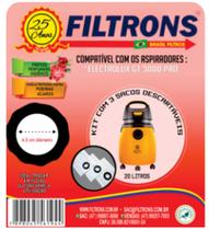 Filtro Para Aspirador De Pó Electrolux GT3000 Pro -Filtrons - 3un