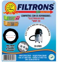 Filtro para Aspirador Electrolux A20 e WAP-20 - Filtrons - 3 und Filtro para Aspirador Electrolux A20 e WAP-20 - Filtrons - 3 und