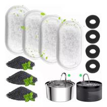 Filtro Para Bebedouros De Gatos Kit Filtros Recarregáveis Para Fonte Pet de 3,2 litros
