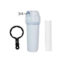 Filtro Para Caixa Dágua E Cavalete De Entrada+ Refil Ranhurado + Chave