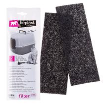 Filtro para Caixa de Areia Higiênica Banheiro Fechado para Gatos - L135 - 2 Unidades - Ferplast Filtro para Caixa de Areia Higiênica Banheiro Fechado para Gatos - L135 - 2 Unidades - Ferplast