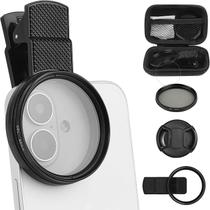 Filtro para Celular CPL Polarizador Clipe Anti Reflexo 52mm