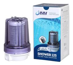 Filtro Para Chuveiro Ducha Bbi Shower Transparente Carvão Ativado Remove Cloro Shower125 Anticloro + 5 Refis