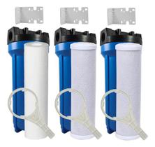Filtro Para Fabricação Bebida Artesanal Triplo + 4 Nipples Azul