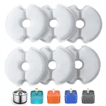Filtro para fonte de água para pets 6 unidades Yiupea 22,5 L tripla filtragem Filtro para fonte de água para pets 6 unidades Yiupea 22,5 L tripla filtragem