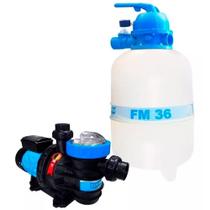 Filtro para Piscina 1/3cv FM-36 FILTER com Bomba 1/3CV BMC-33 SODRAMAR até 40.000 Litros